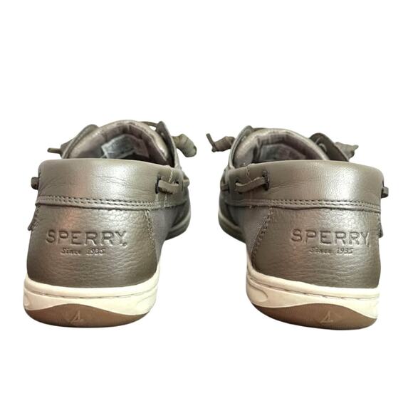 Women's Sperry SongFish Slip On Leather Loafer Boat Shoes - Picture 3 of 3
